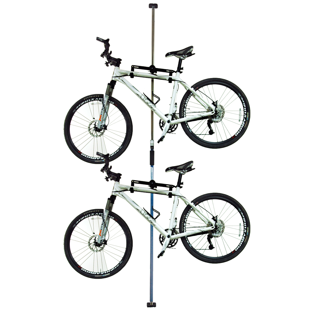 《BIKE》臺灣製造 頂天地自行車可調式吊 車桿/吊車柱/停車架(藍)