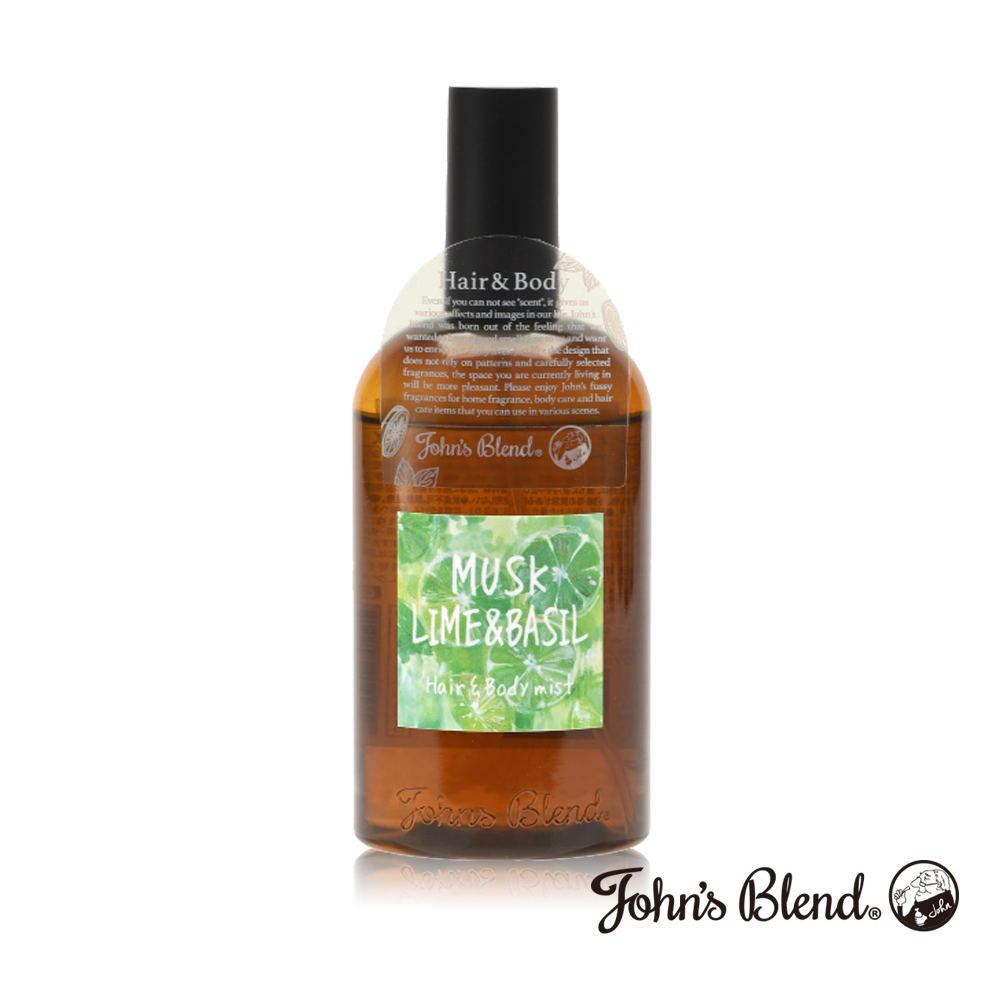 日本John’s Blend 髮膚兩用保濕香氣噴霧110ml 青檸羅勒