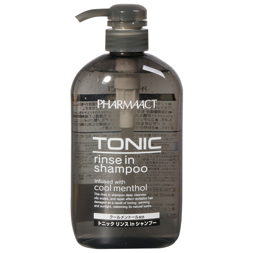 日本【 熊野油脂】PharmaACT Tonic 水潤型洗髮精600g