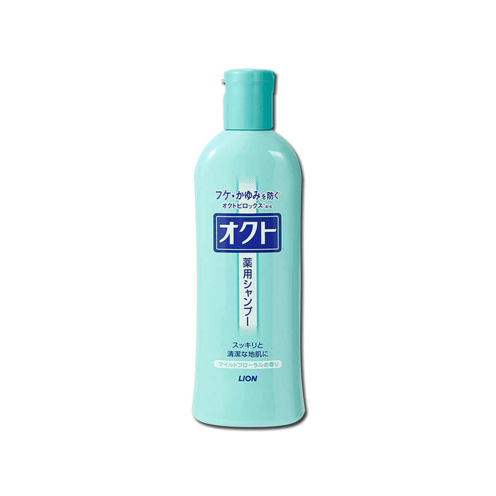 日本LION獅王-OCTO舒癢清屑滋潤洗髮精320ml/瓶