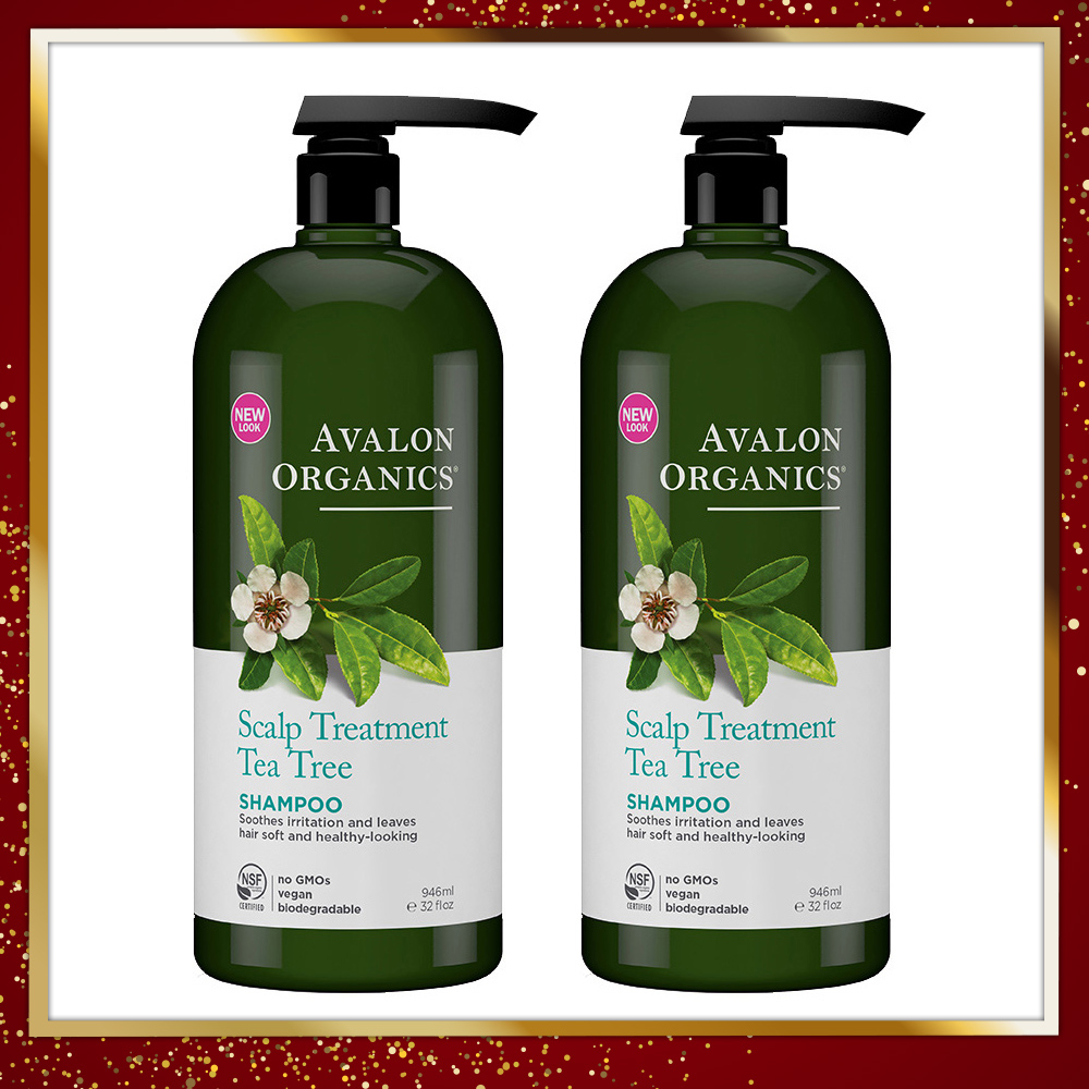 AVALON ORGANICS 茶樹頭皮調理精油洗髮精946ml/32ozX2入