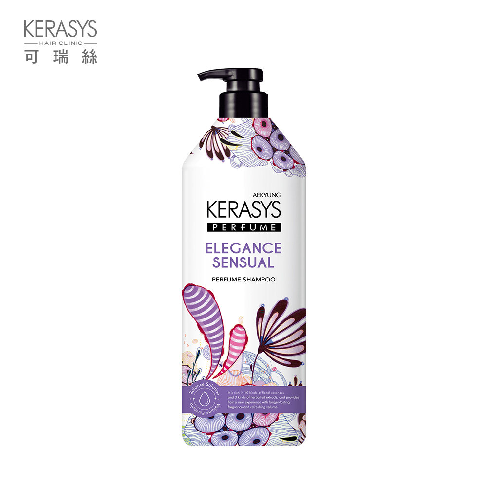 【KERASYS可瑞絲】香氛洗髮精-英倫粉紫(新版)600ml