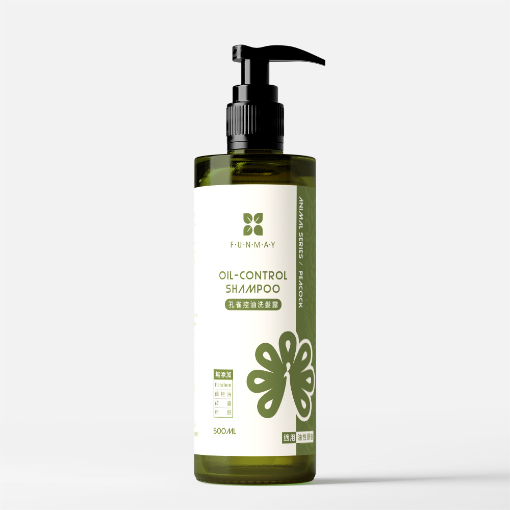 【芳美 Funmay】獸森林系列 孔雀控油洗髮露 500ml