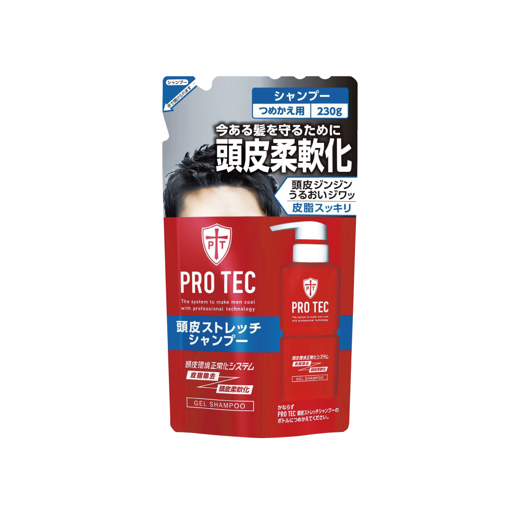 日本LION獅王-PRO TEC頭皮柔軟涼感洗髮精補充包230g/袋