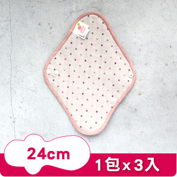 櫻桃蜜貼 一般日用 彩棉布衛生棉 24cmX3片