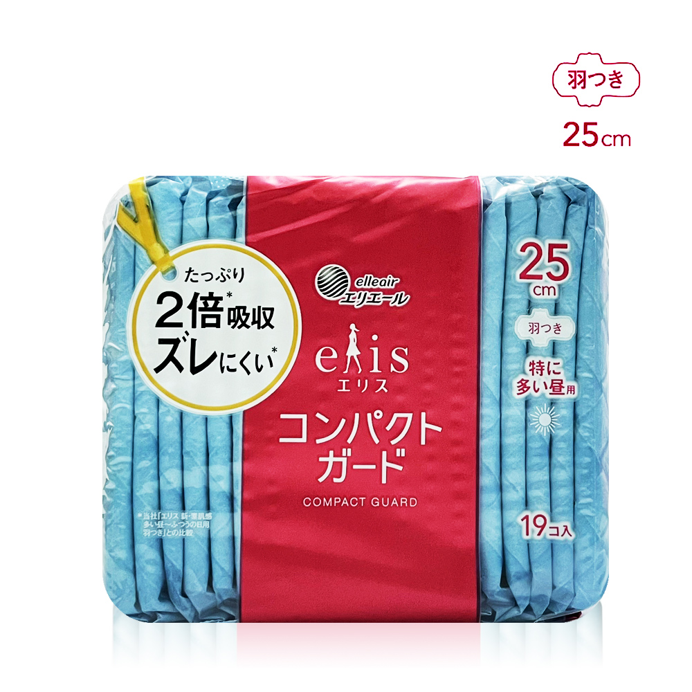 日本大王Elis蝶翼日用量多型衛生棉(25cm/19片)