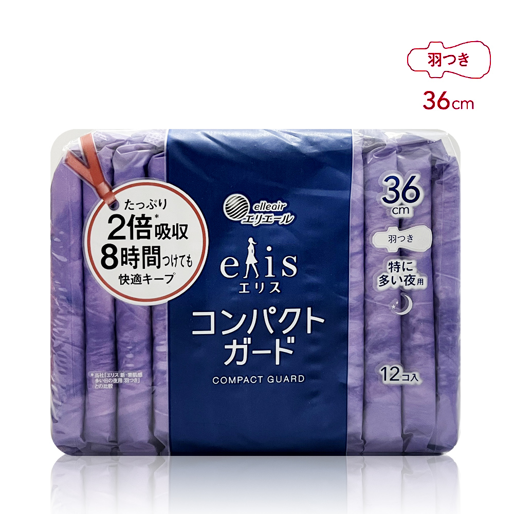 日本大王Elis蝶翼夜用衛生棉(36cm/12片)