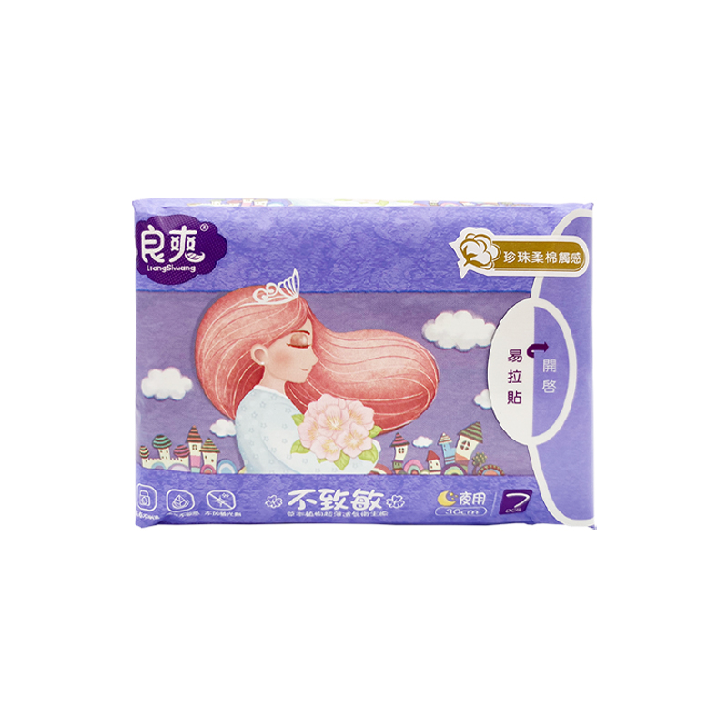 【良爽】草本 衛生棉 夜用型 30cm (7片/包)