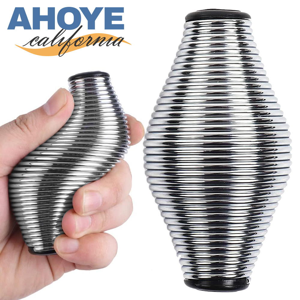【Ahoye】金屬彈簧握力球 (手指訓練 健身器材 手握力 握力器 腕力器)