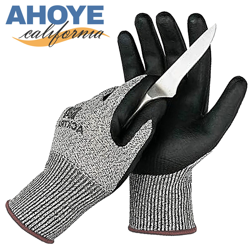 【AHOYE】工程五級防割手套 可螢幕觸控 (防護手套 止滑手套 安全手套)