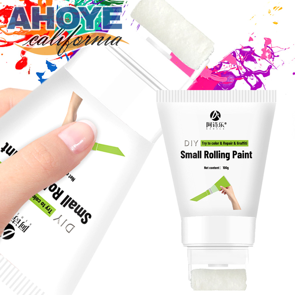 【AHOYE】滾輪快速牆面修補 白色-100G (補牆膏 修補刷 小滾刷)
