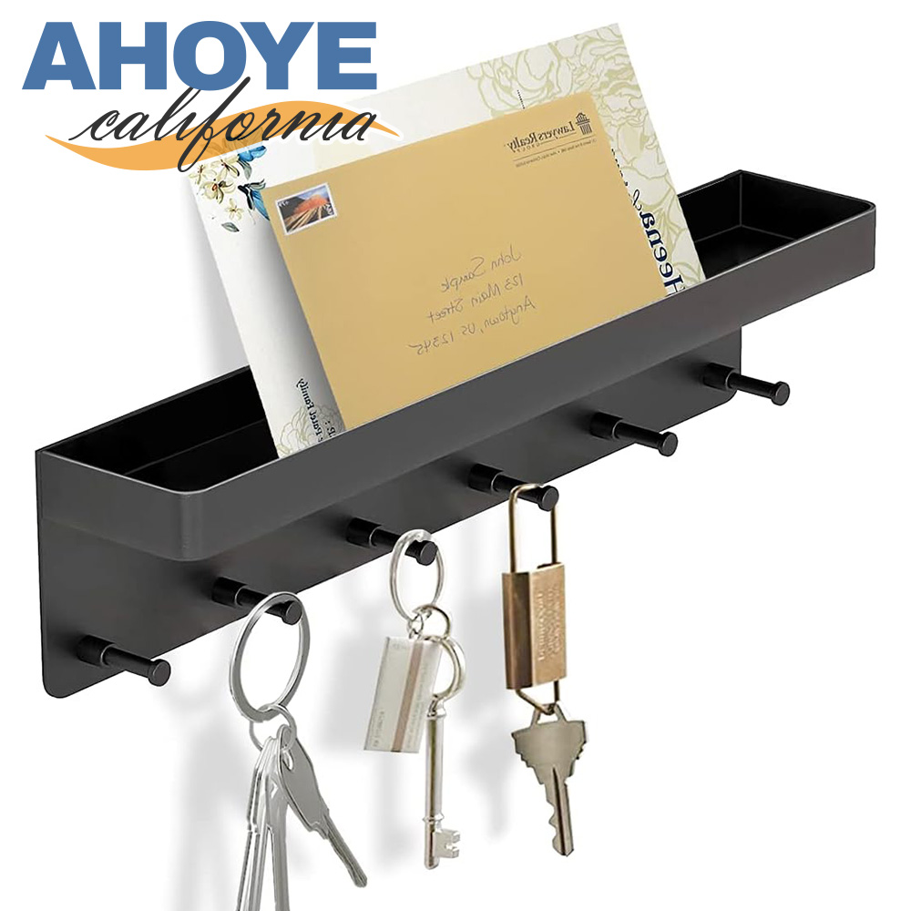 【AHOYE】免打孔鑰匙壁掛架 (收納架 掛勾架 鑰匙掛勾 鑰匙架 鑰匙收納架)