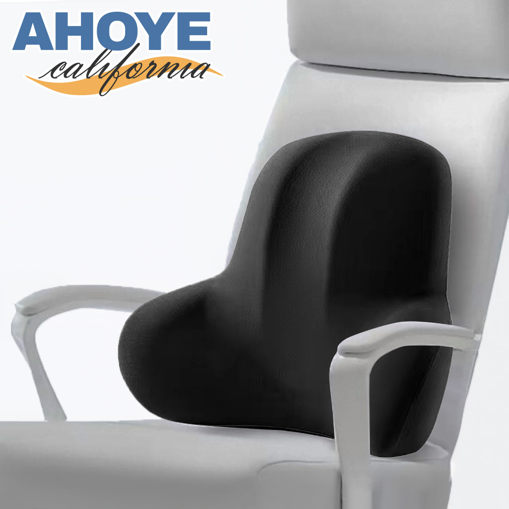 【AHOYE】記憶棉減壓護腰靠墊 (辦公室 車用 靠腰墊 背墊 靠枕)