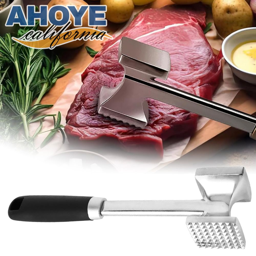 【AHOYE】肉類斷筋肉錘 (錘肉器 鬆肉器 嫩肉器 嫩肉錘 打肉錘 拍肉器 料理鎚)
