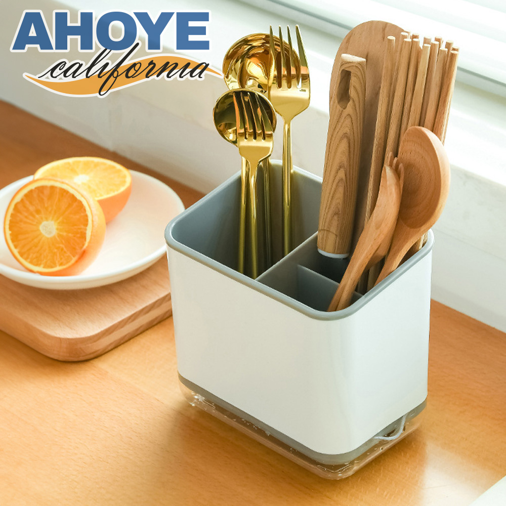 【AHOYE】廚房餐具收納瀝水架 (餐具收納架 瀝水收納架 筷架 餐具置物架)