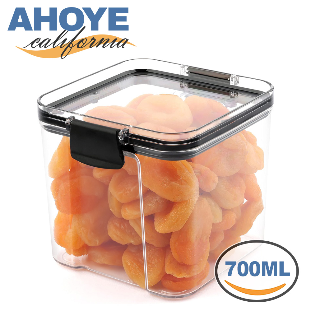 【ahoye】五穀雜糧防潮保鮮密封罐 700ml (收納罐 儲物罐 食物罐 儲存罐)
