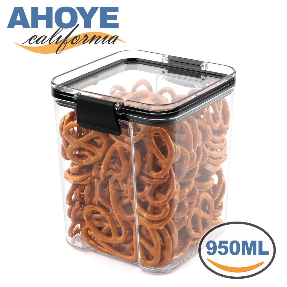 【ahoye】五穀雜糧防潮保鮮密封罐 950ml (收納罐 儲物罐 食物罐 儲存罐)