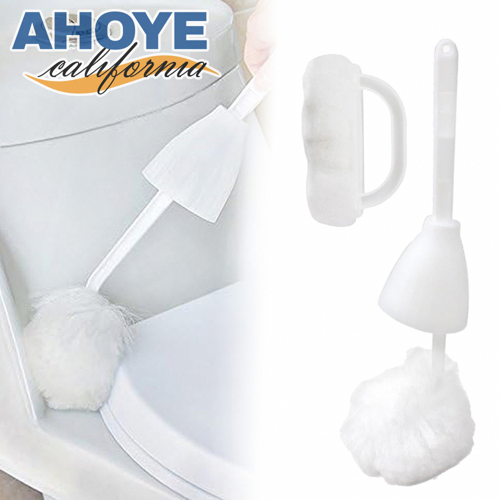 【AHOYE】免沾手擠水加厚軟毛浴室刷 2件組 (馬桶刷 浴缸刷 廁所刷 清潔刷)