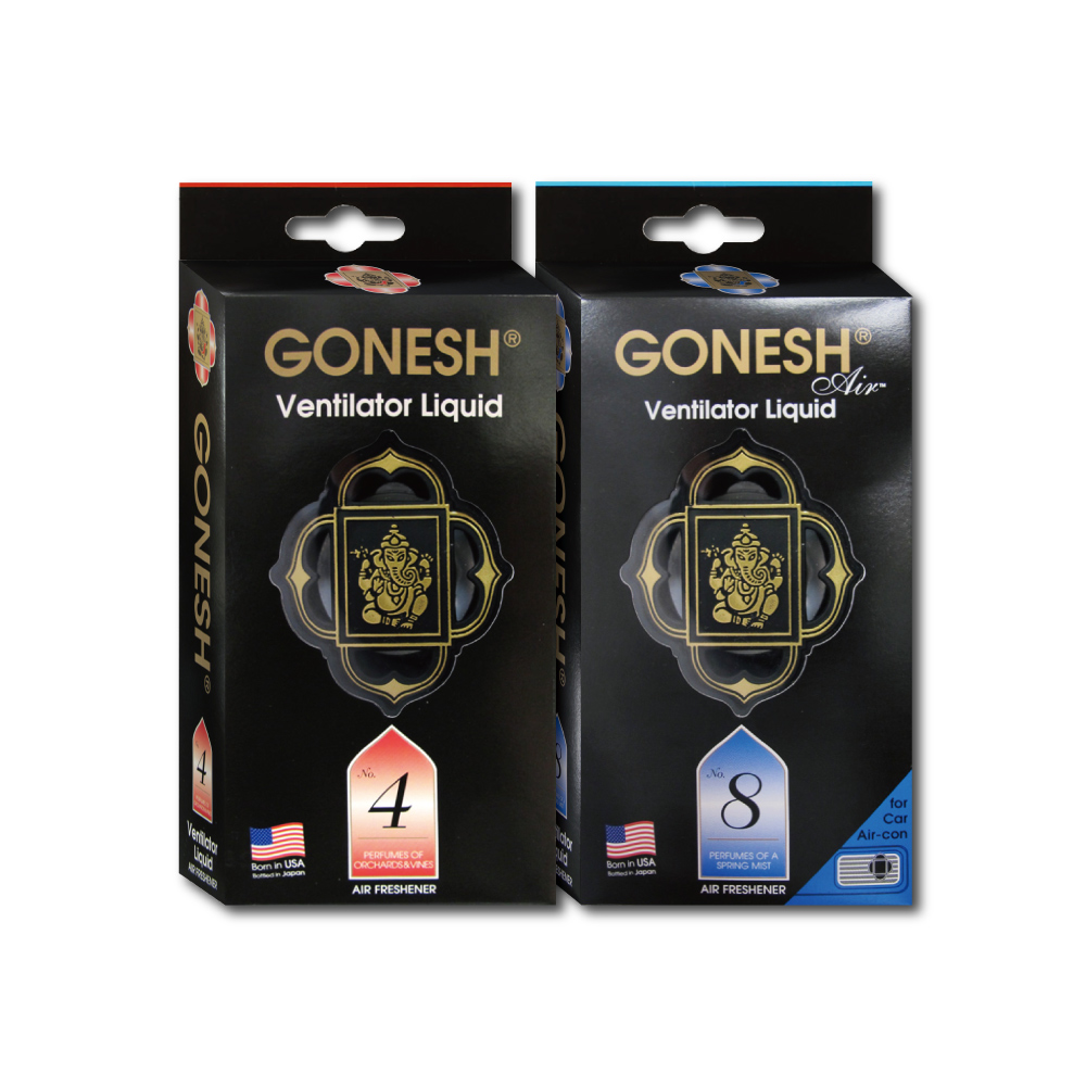 日本GONESH-出風口夾式芳香劑(2款可選)1入/盒