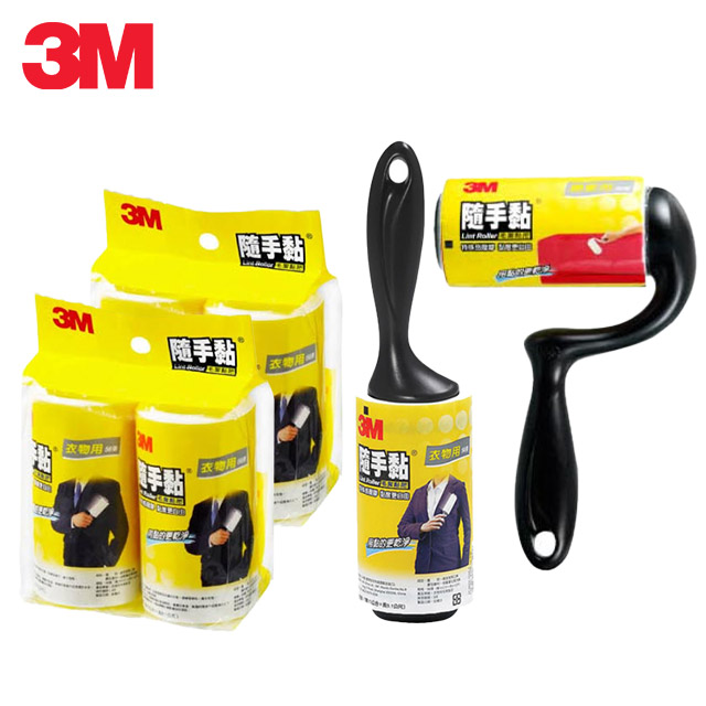3M隨手黏黏把56張+居家用56張+補充包(二入)X2