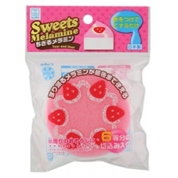 日本 小久保KOKUBO 免洗劑造型清潔海棉-草莓蛋糕(2853)