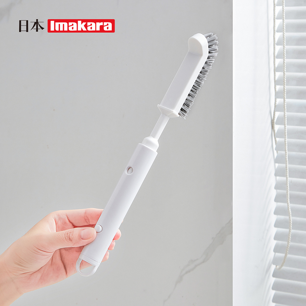 【日本Imakara】多功能伸縮式L型直角清潔刷(附隙縫刷)
