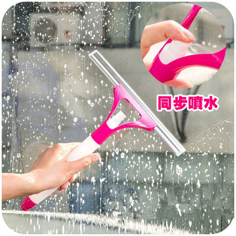 PS MALLT噴水窗刮 多用途噴水玻璃清潔器 3入(顏色隨機出貨)