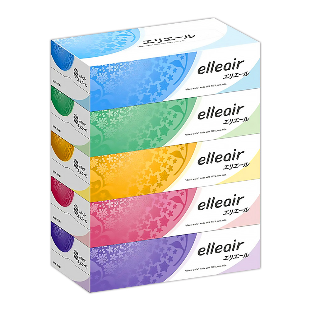 日本大王elleair 柔膚抽取式面紙(180抽x5入)x6串