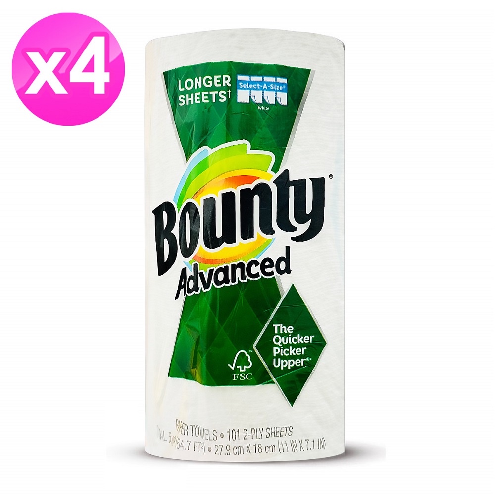 Bounty廚房紙巾(隨意撕)101張x4入
