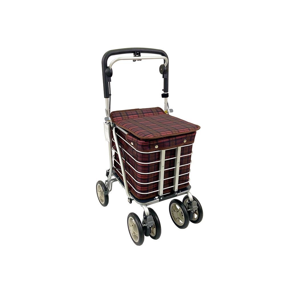 【助步車】臺灣製造 折疊無扶手 菜籃購物車