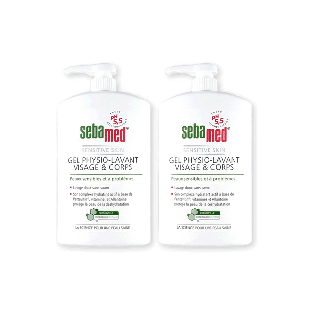 SEBAMED PH5.5潔膚露 1000mlx2 壓頭版 無盒