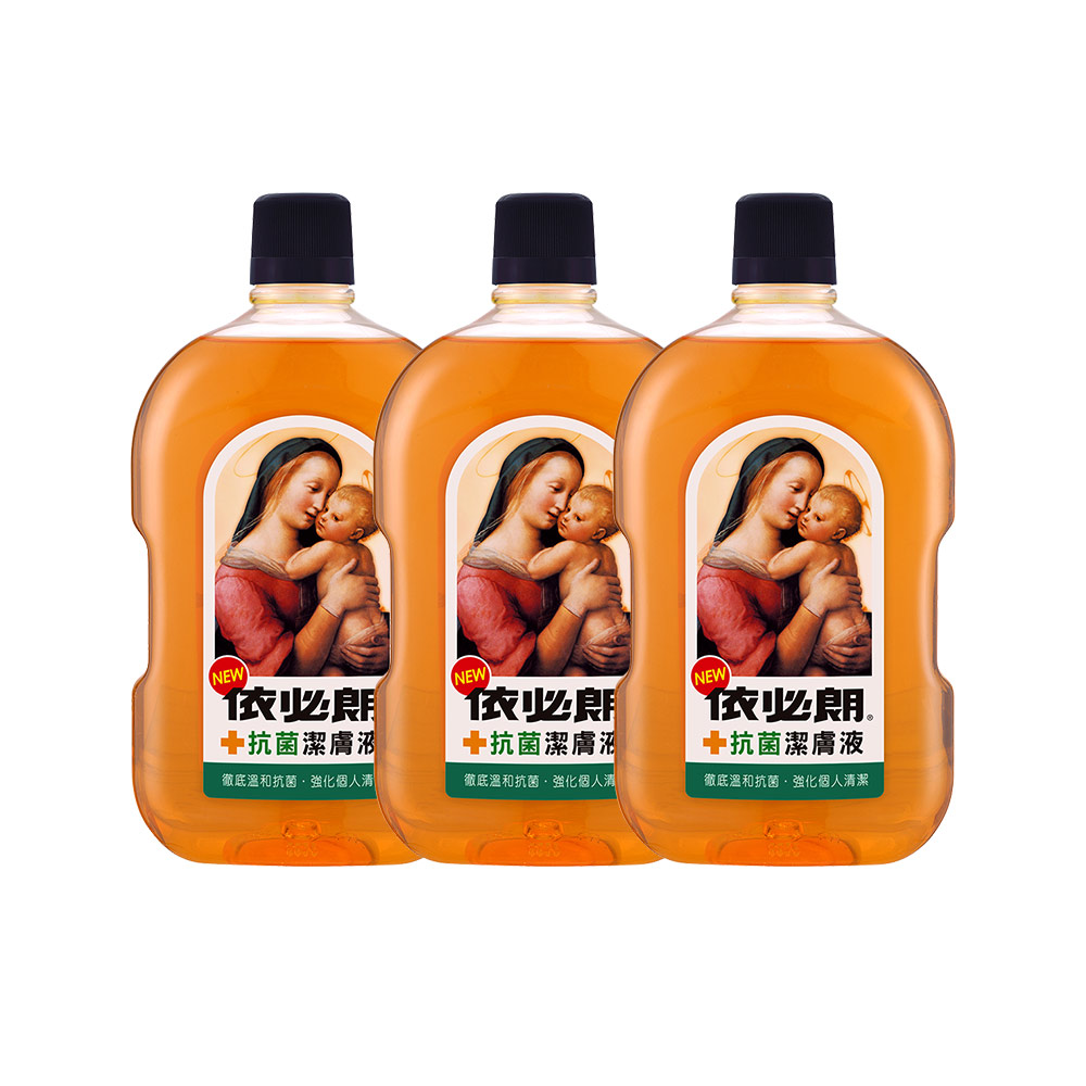 依必朗抗菌潔膚液1000mlX3