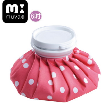 muva 冰熱雙效水袋(6吋)(粉圓點)