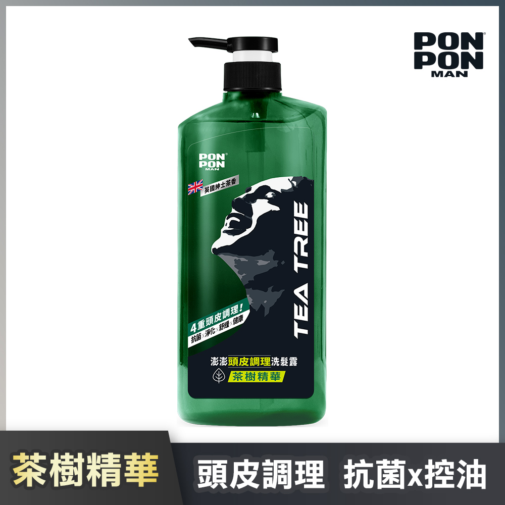 【澎澎MAN】頭皮調理洗髮露茶樹精華-650g+30g