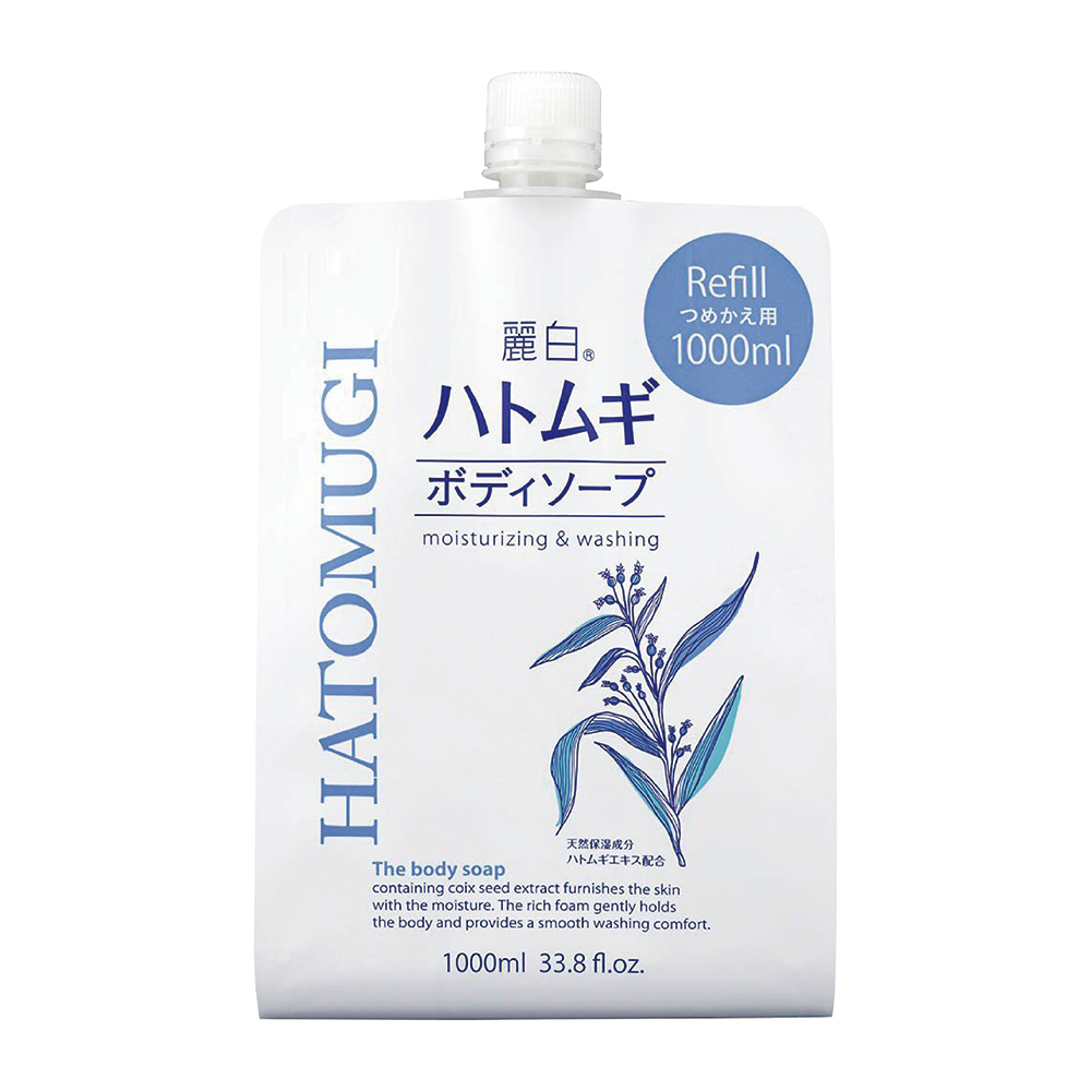 日本 KUM 熊野 麗白薏仁沐浴乳補充包 1000ml