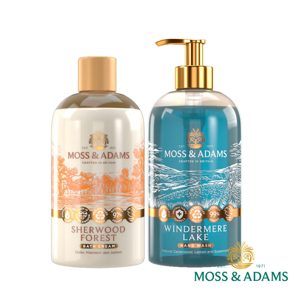 【Moss&Adams】英國植萃曠野香水洗沐組合(洗手乳+沐浴乳)
