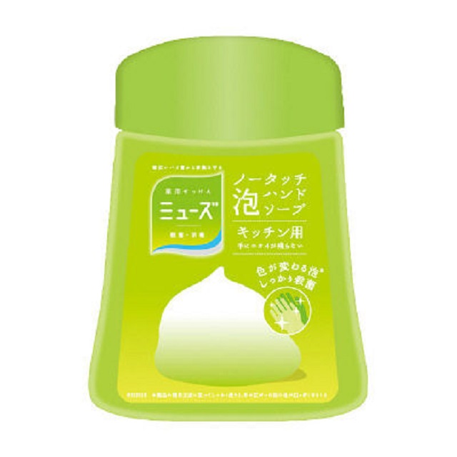 日本【白元】MUSE洗手機泡沫補充瓶 補充罐 250ml (廚房用)