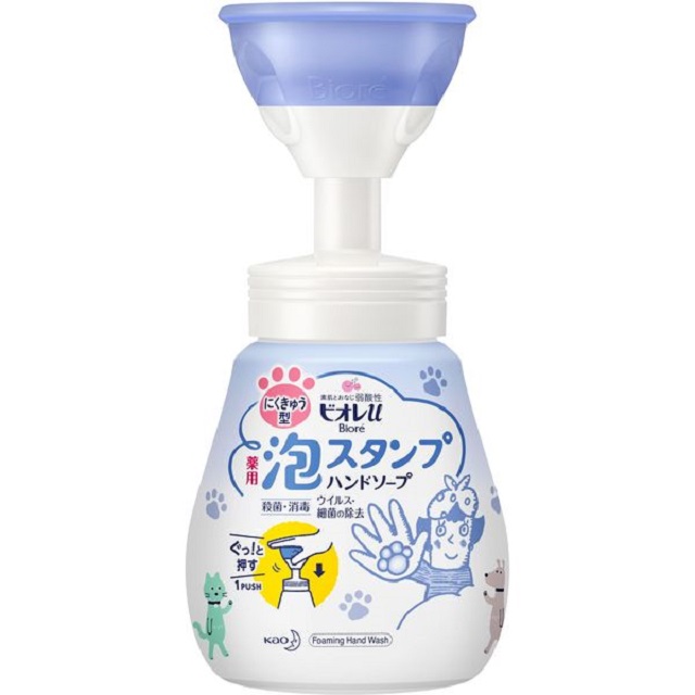 日本【花王KAO】Bioreu 動物掌型泡沫洗手乳250ml