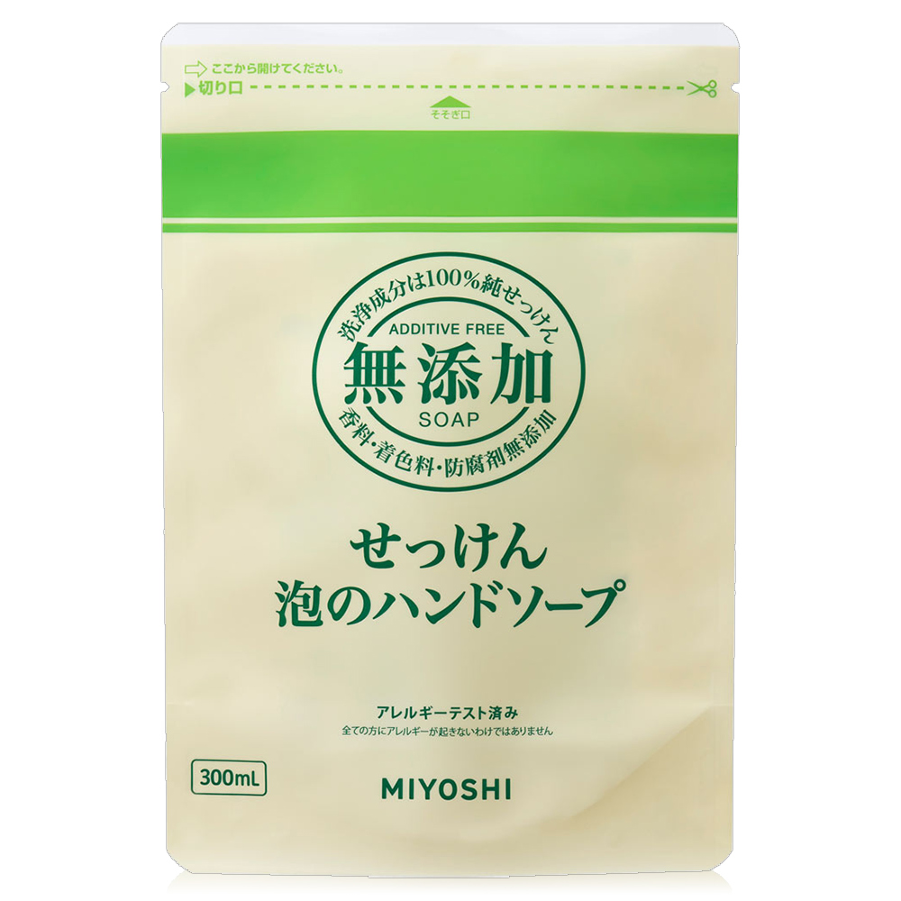 日本MIYOSHI無添加泡沫洗手乳補充包300ml