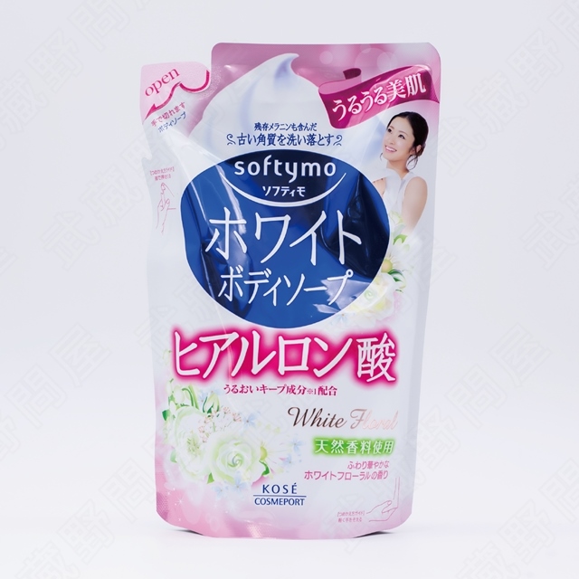 【日本KOSE】softymo 玻尿酸保濕沐浴乳 補充包420ml