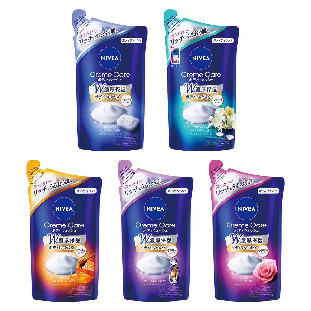 日本 Kao 花王 NIVEA 濃厚保濕沐浴乳補充包 360ml