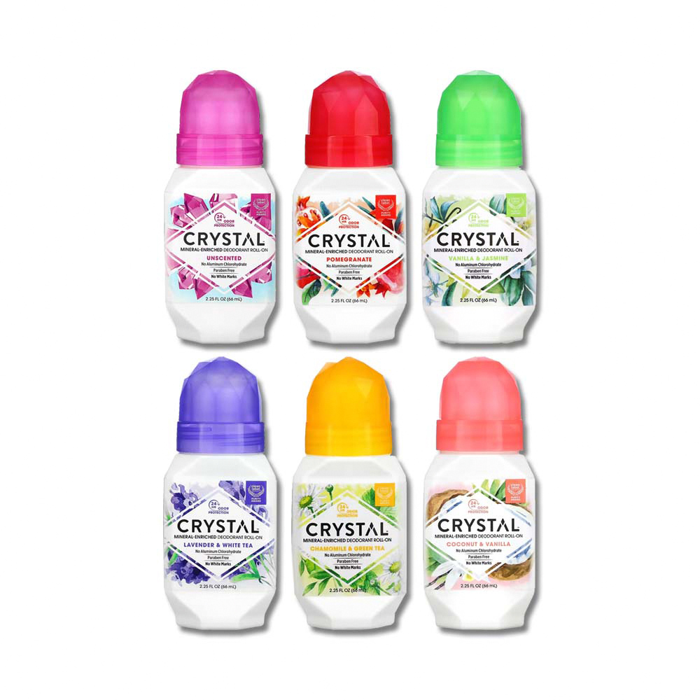 美國CRYSTAL-滾珠型身體淨味爽身除臭劑(6款可選)66ml/瓶