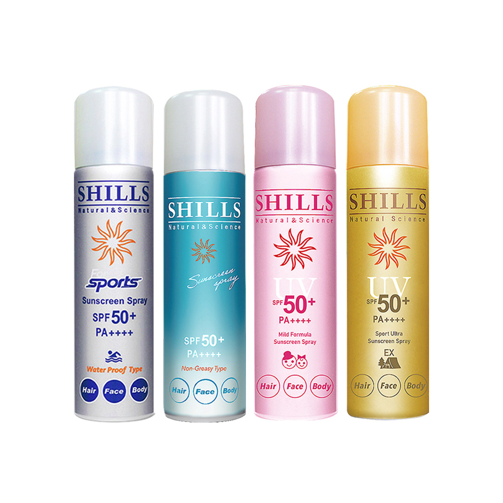 (2罐)SHILLS舒兒絲-SPF50+/PA++++防曬涼感噴霧(4款可選)90g/罐
