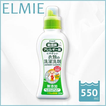 日本愛兒美Elmie敏感肌溫和洗衣精550ml