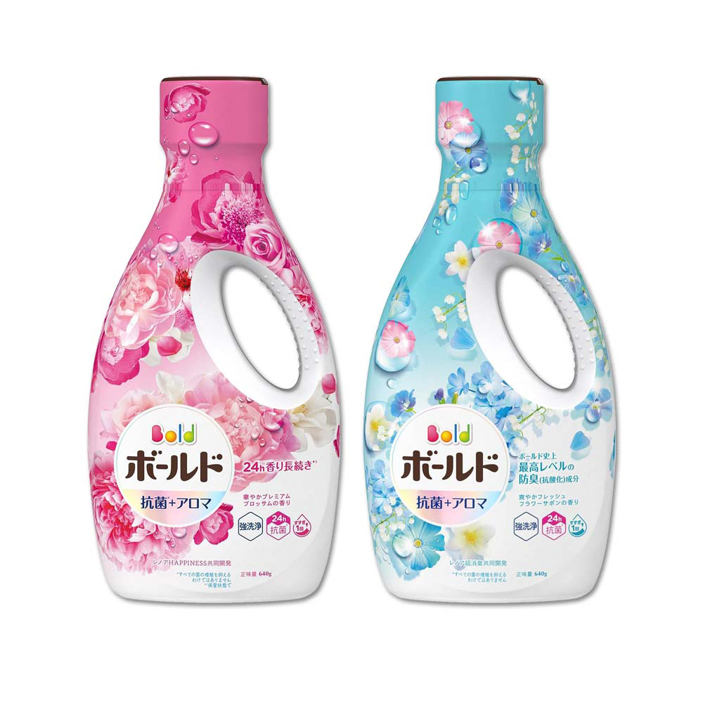 (2瓶)日本P&G-Bold超濃縮衣物芳香洗衣精(2款香味可選)640g/瓶