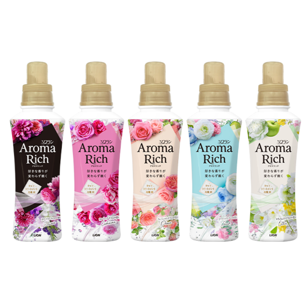 LION AROMA RICH衣物香氛芳香柔軟精 480ML