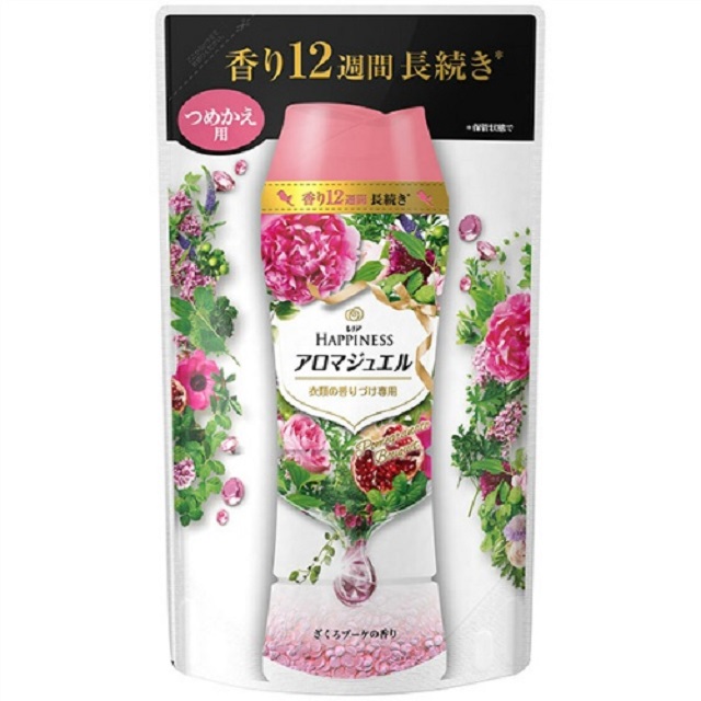 日本版【P&G】幸福寶石芳香粒 香香豆 補充包455ml 粉色石榴