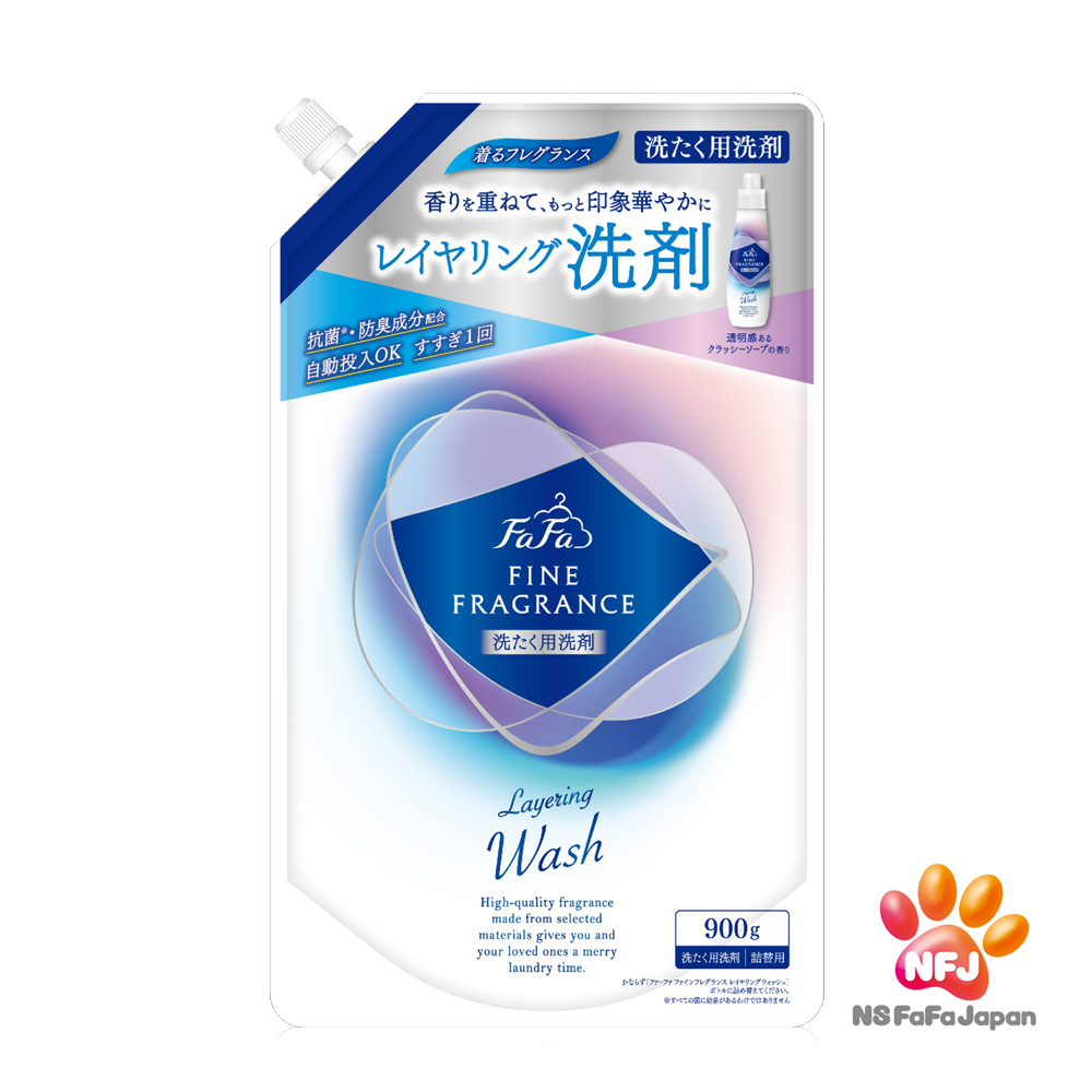 日本FaFa 香水系列洗衣精補充包(皂香)(900g/包)