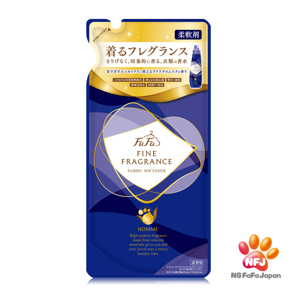 日本FaFa 香水系列柔軟精補充包(麝香)(500ml/包)