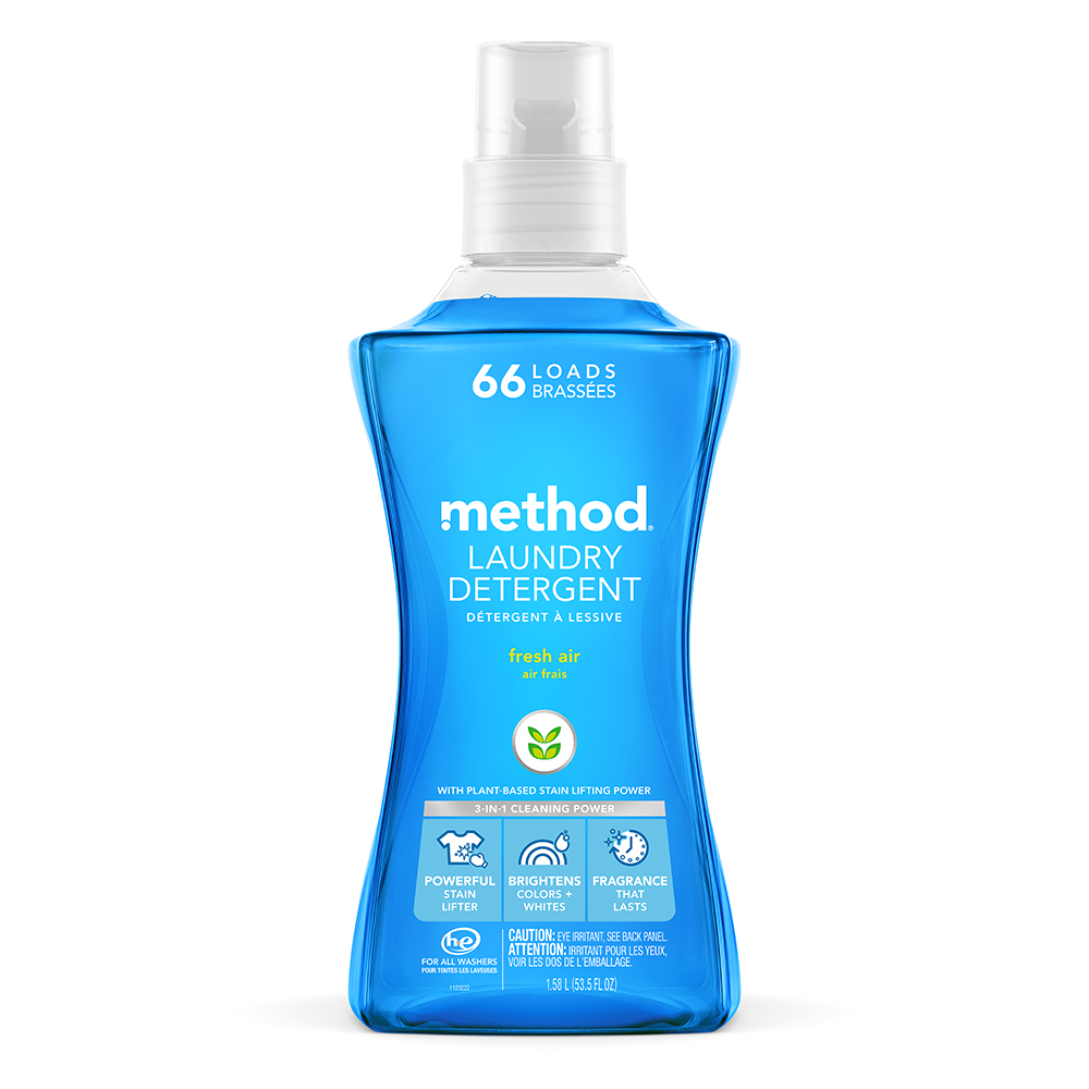 Method美則 4倍濃縮智慧環保香水洗衣精-清新1580ml